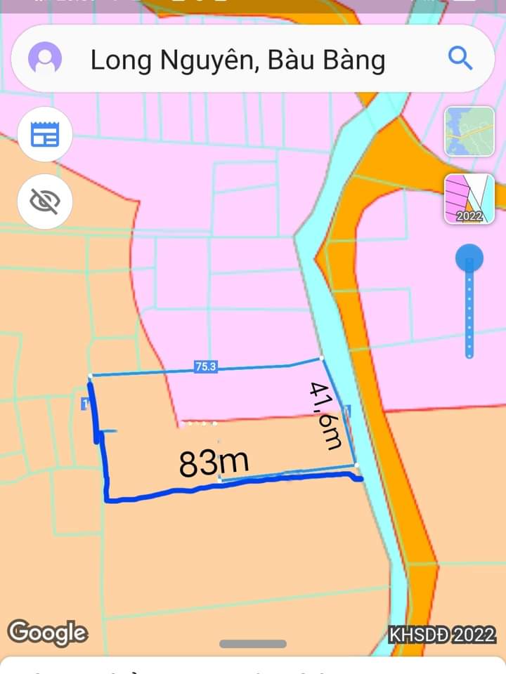Bán đất Long Nguyên giá 3tỉ850 dt 41*83