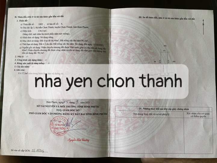 Bán đất phường Hưng Long giá 600tr dt 6×21