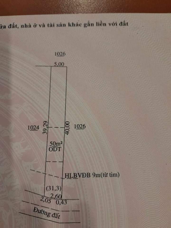 Bán đất khu phố Bình Tân phường An Lộc giá 700tr dt 5×40×50tc
