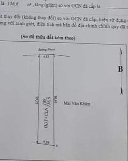 Bán đất khu phố Bình Tân phường An Lộc giá 580tr dt 4,8×30×50tc
