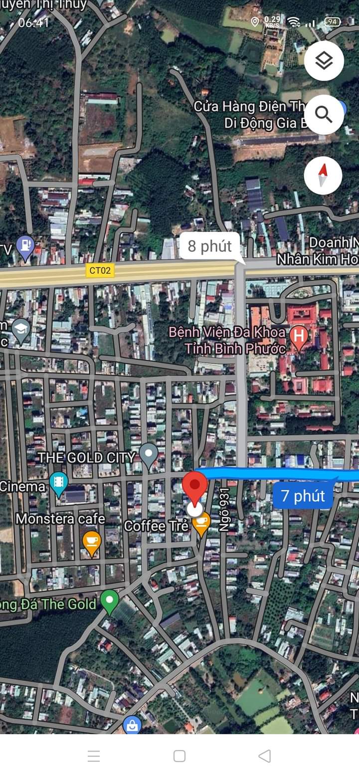 Bán đất phường Tiến Thành giá 1tỷ500 dt 6×20×full tc
