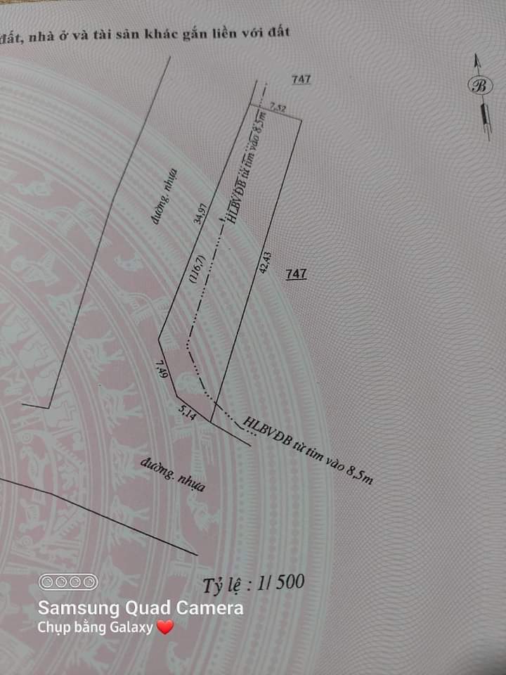 Bán đất phường Tiến Thành giá 950tr dt 7×43