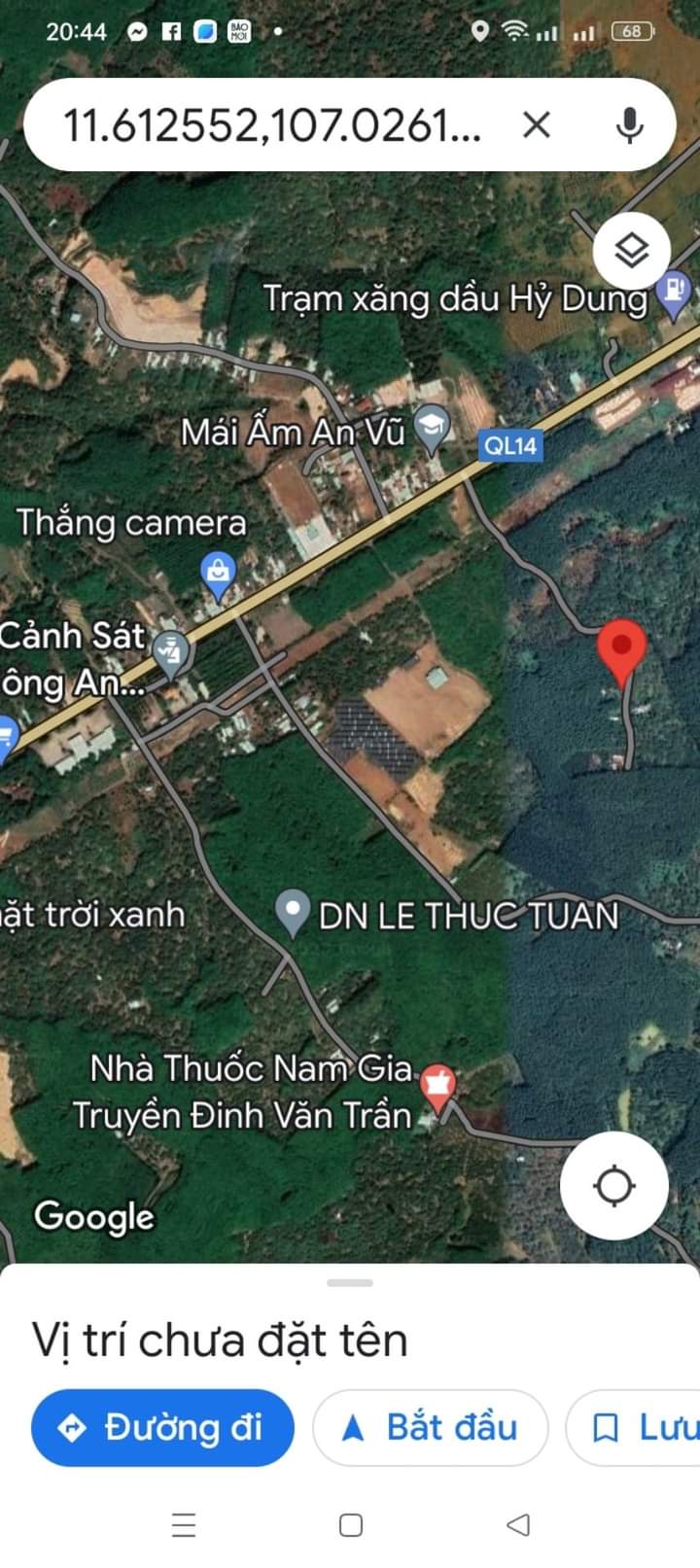 Bán đất xã Đồng Tâm giá 350tr dt 5×60×100tc
