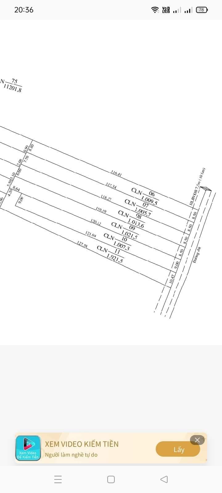 Bán đất xã lộc Thành giá 250tr dt 1 sào