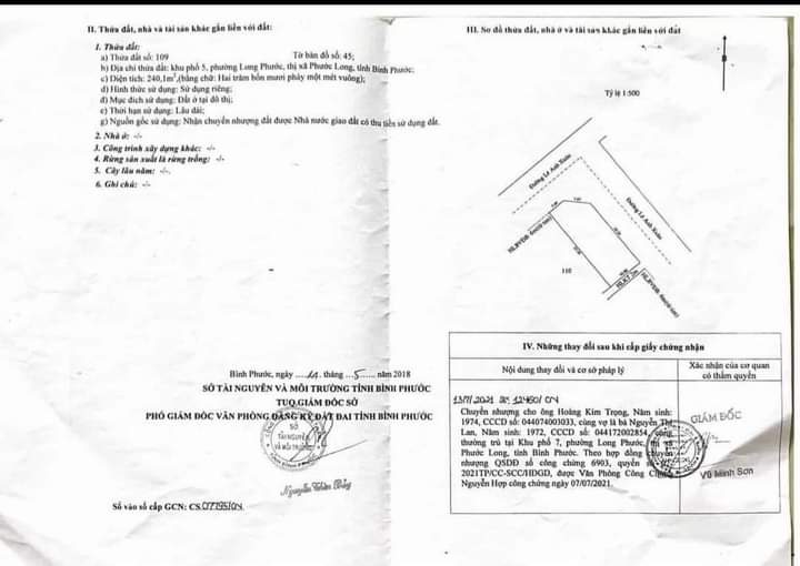 Bán đất phường Long Phước giá 3tỷ2 dt 10×25×full tc