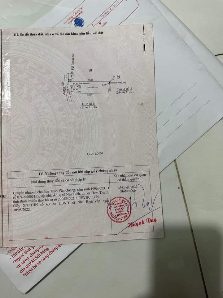 Bán đất xã Tân Quan giá 1tỷ2 dt 2sào6