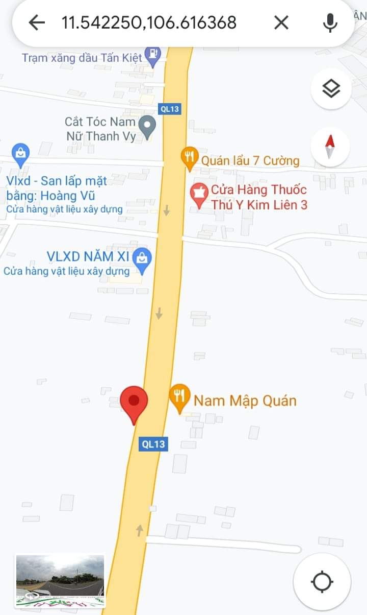 Bán đất tt Tân Khai giá 2tỷ6 dt 6×60×100tc