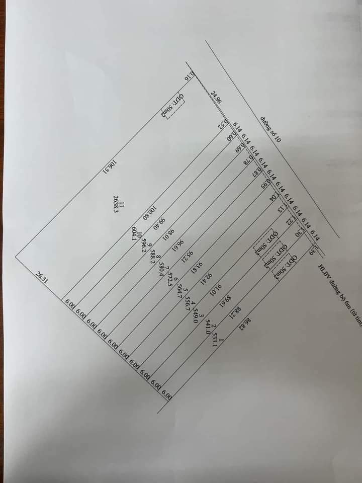 Bán đất kp5 phường Minh Hưng giá 480tr dt 6×98
