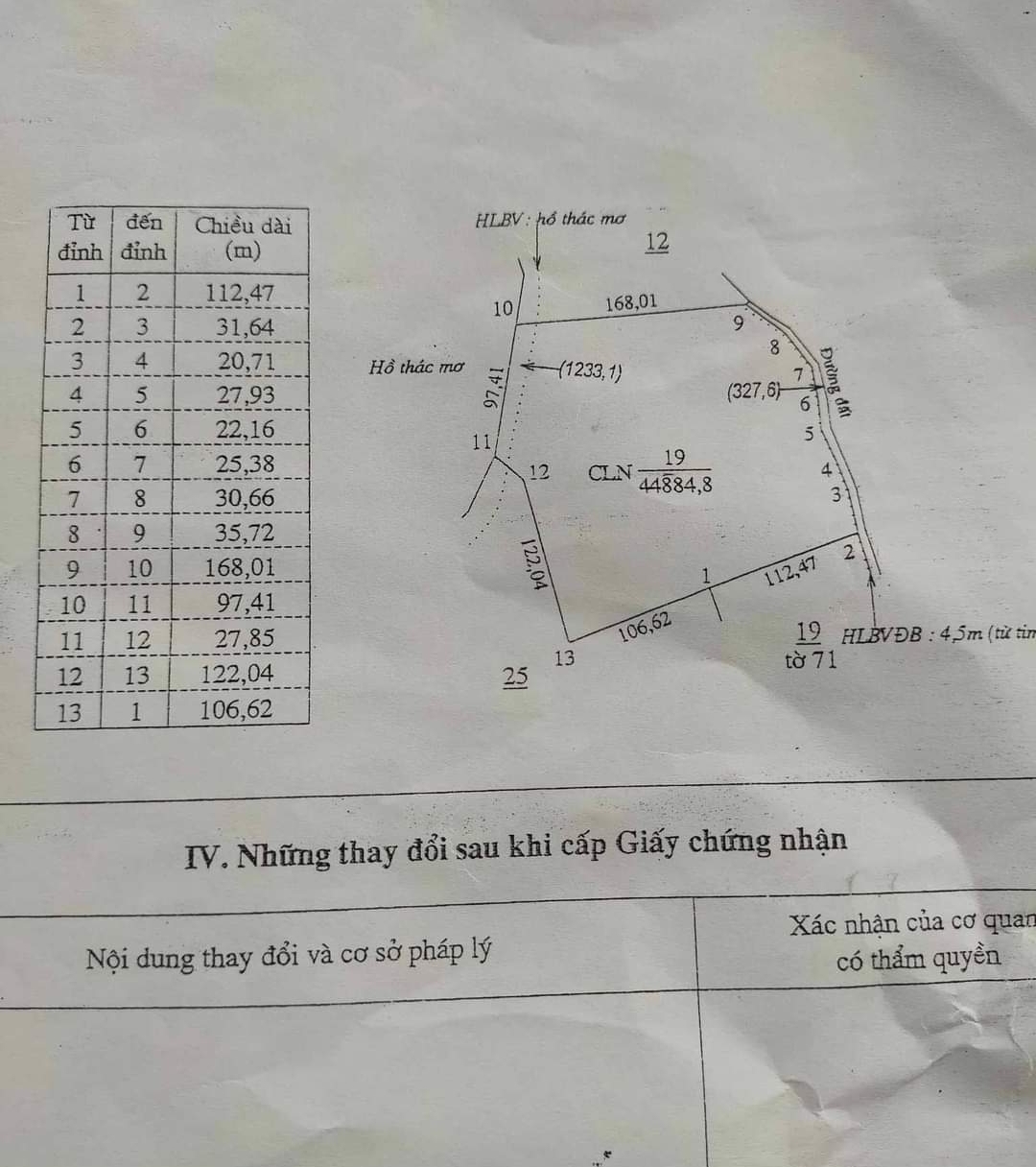 Bán đất xã Phước Tân dt 1ha giá 5tỷ
