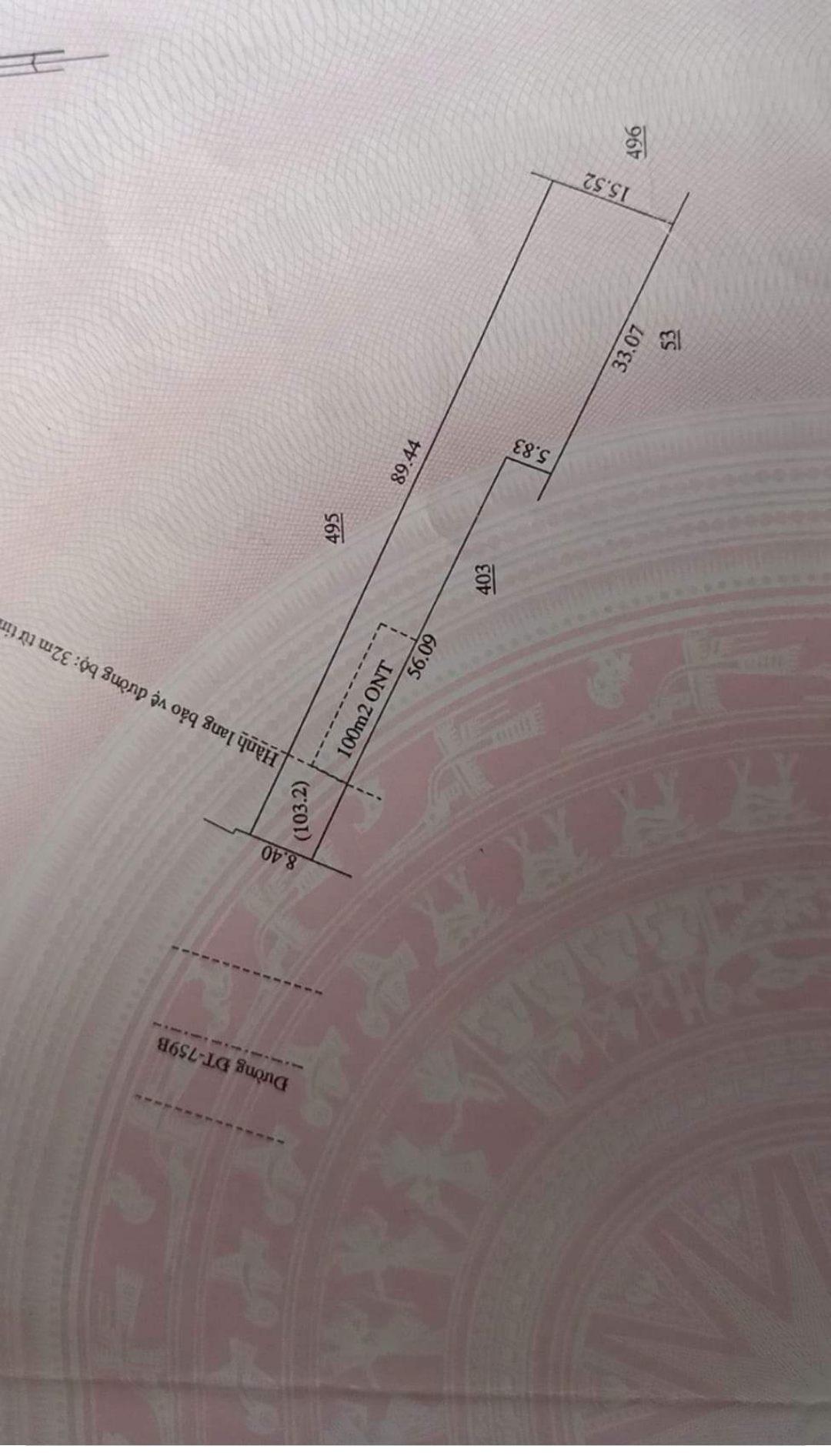 Bán đất xã Tân Tiến dt 1092,4m2 giá 1,9tỷ