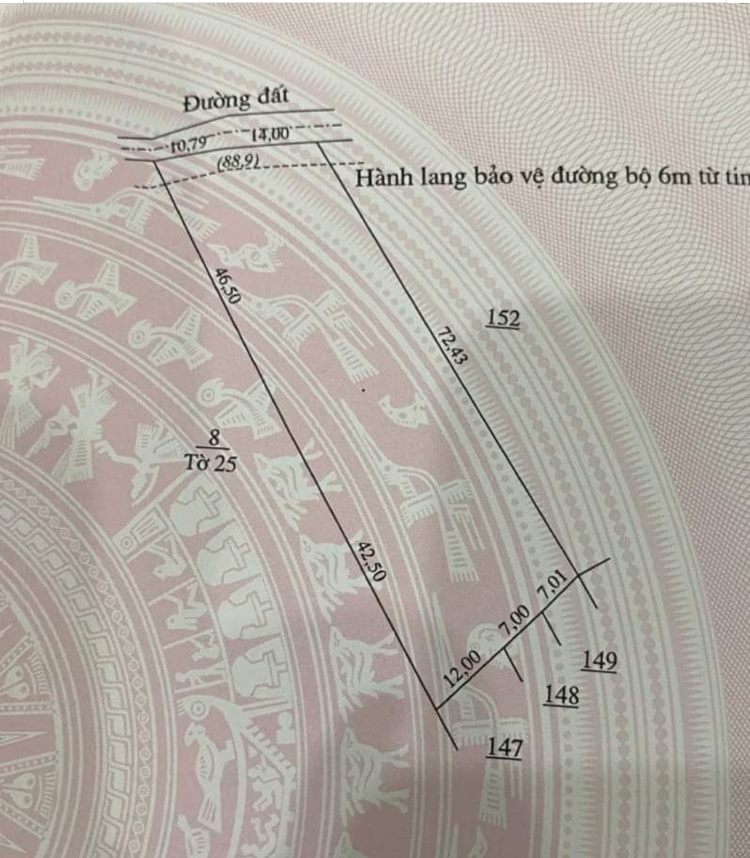 Bán đất xã Thiện Hưng dt 1,95xào giá 500tr
