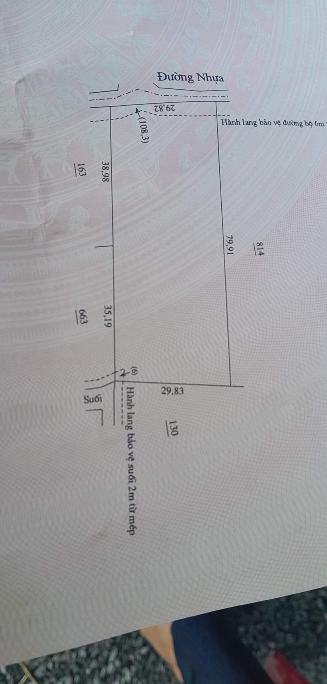 Bán đất xã Thiện Hưng dt 10*75*100tc giá 75tr/m