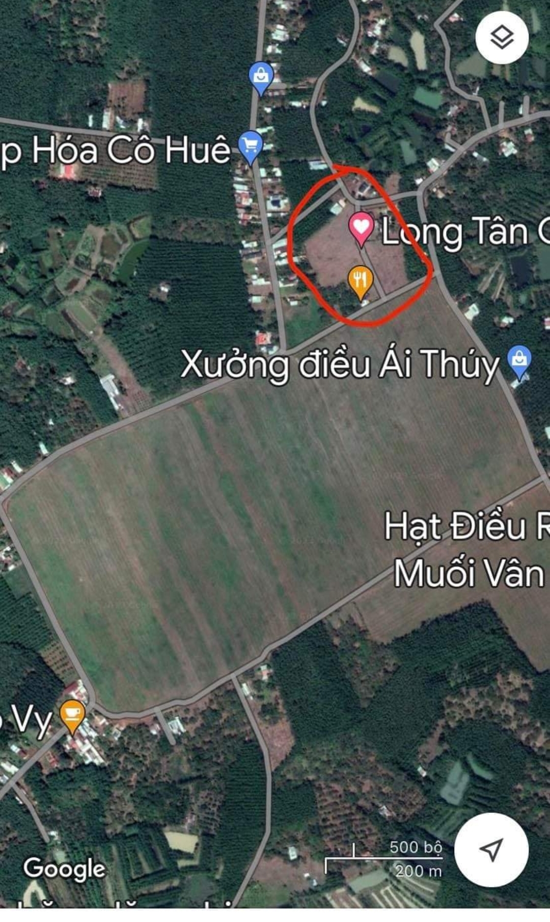 Bán đất xã Long Tân dt 6*24* full tc giá 650tr