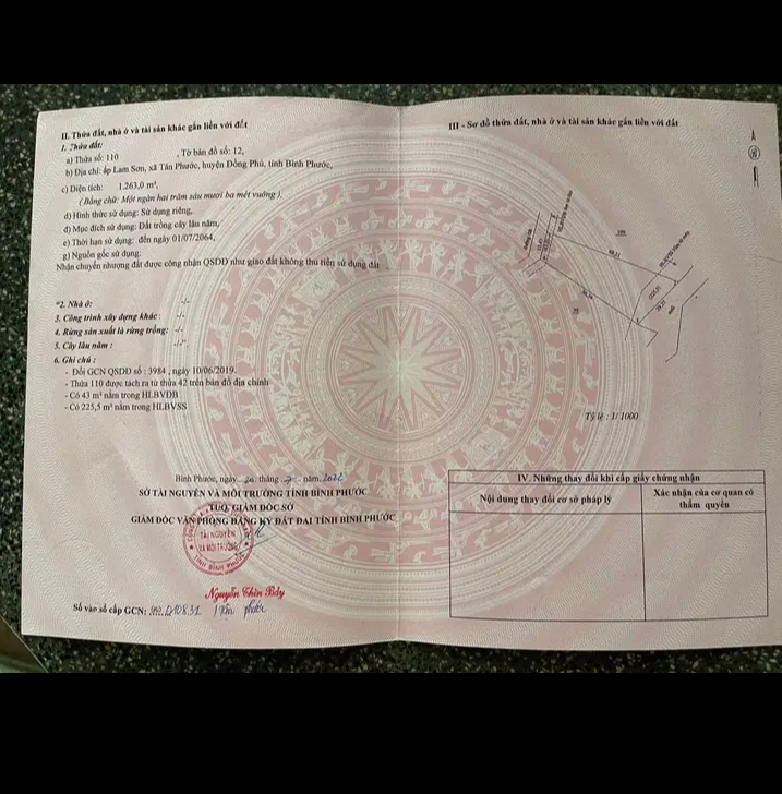 Bán đất xã Tân Phước giá 300tr dt 1sào2