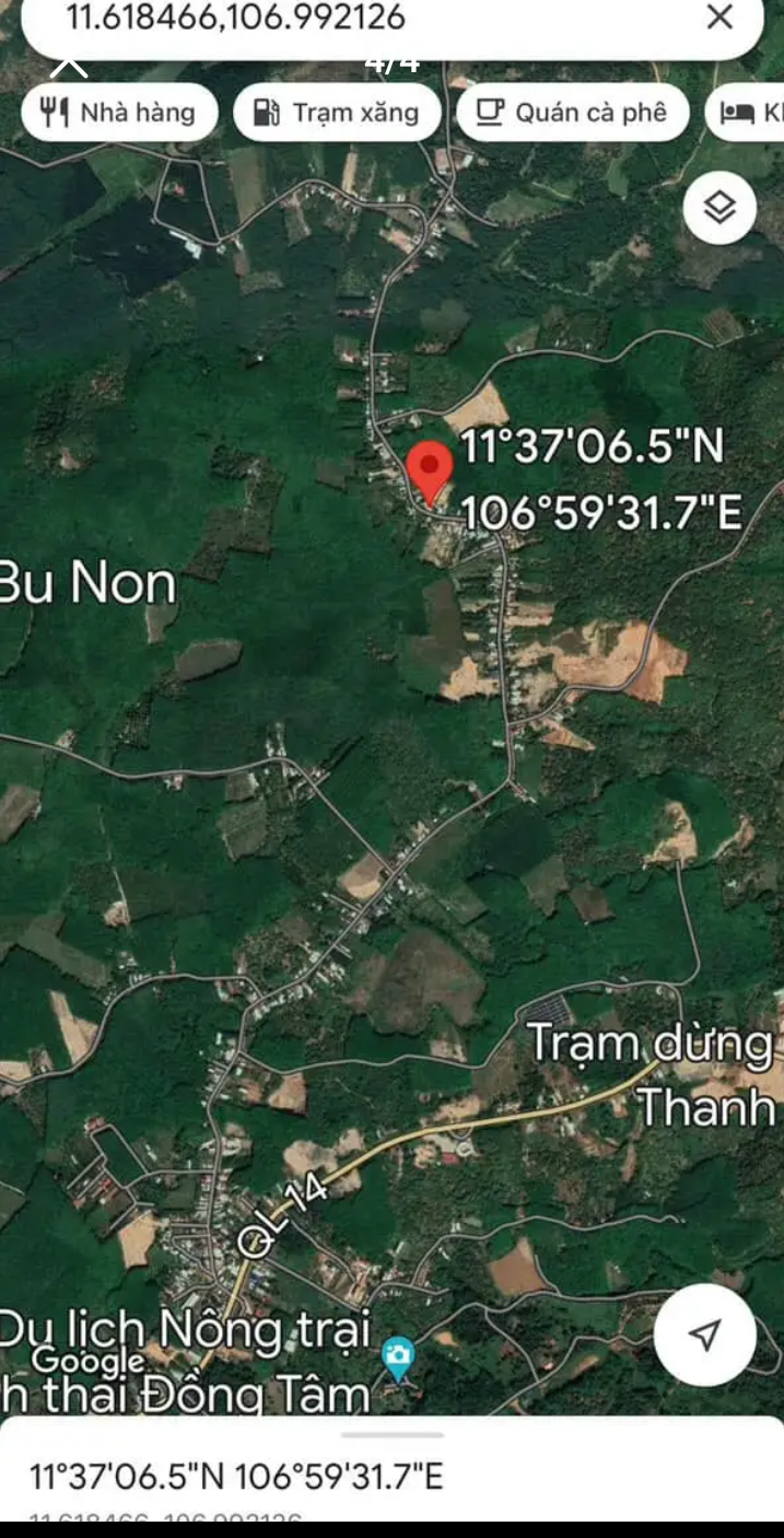 Bán đất xã Đồng Tâm giá 590tr dt 6×50×100tc