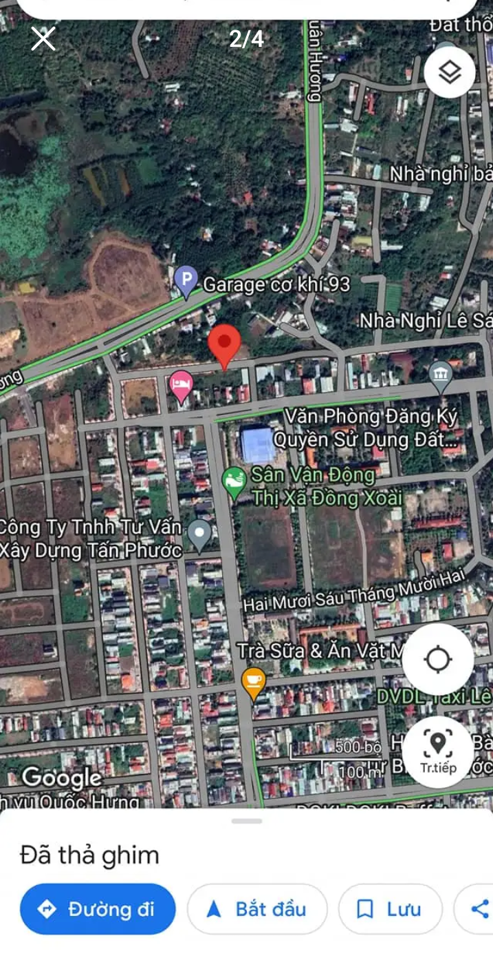 Bán đất phường Tân Phú giá 1tỷ550 dt 5×27×100%tc