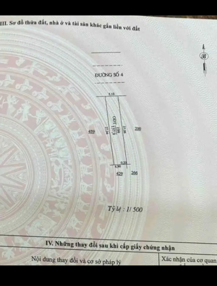 Bán đất phường Tân Phú giá 1tỷ550 dt 5×27