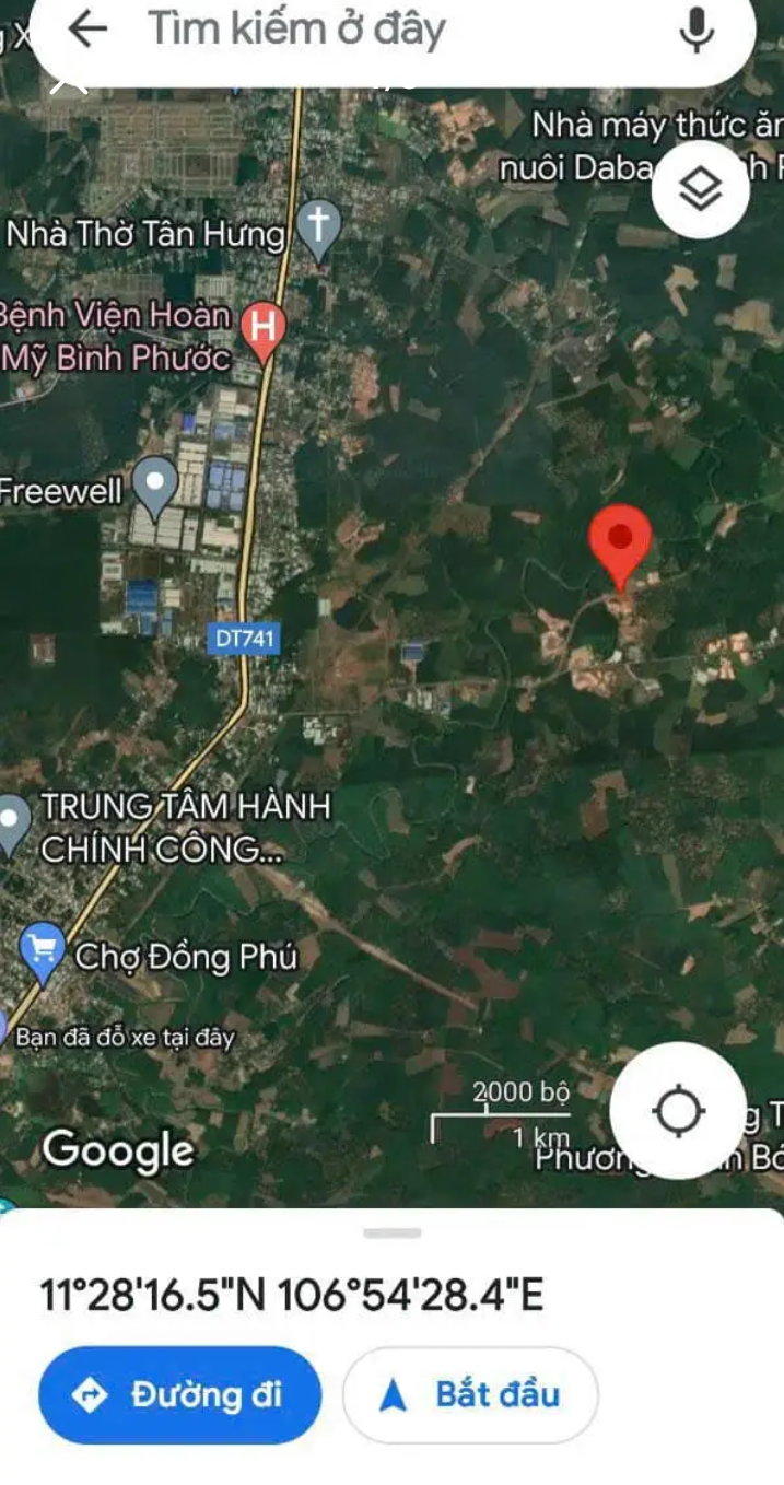 Bán đất xã Tân Lợi giá 570tr dt 295m2