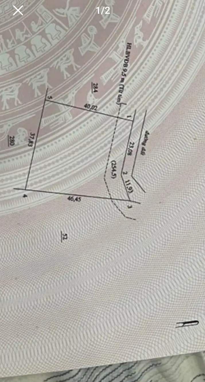 Bán đất tt Tân Phú giá 1tỷ4 dt 1461m2