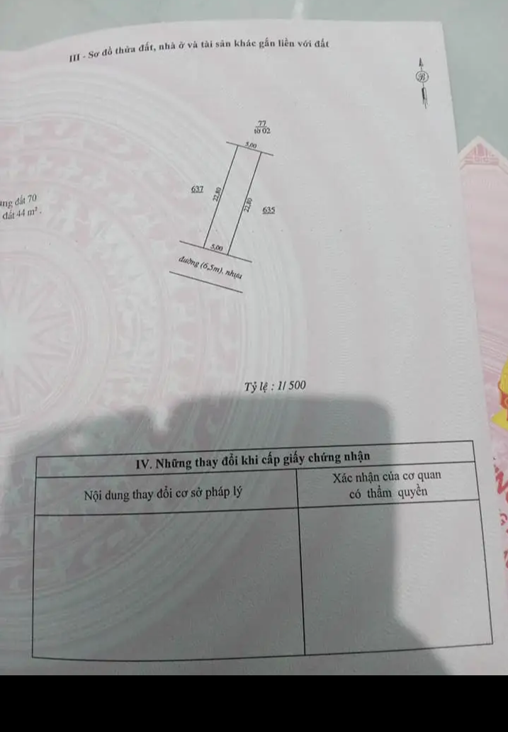 Bán đất phường Tân Thiện giá 810tr dt 5×22×70tc