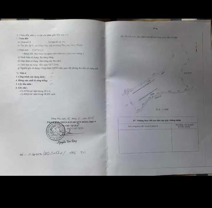 Bán đất xã Đồng Tâm giá 3tỷ5 dt 2ha