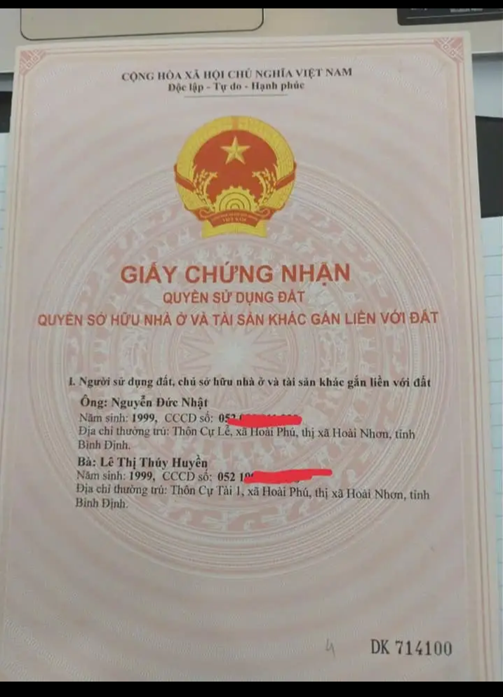 Bán đất xã Thanh Bình giá 450tr dt 5×48
