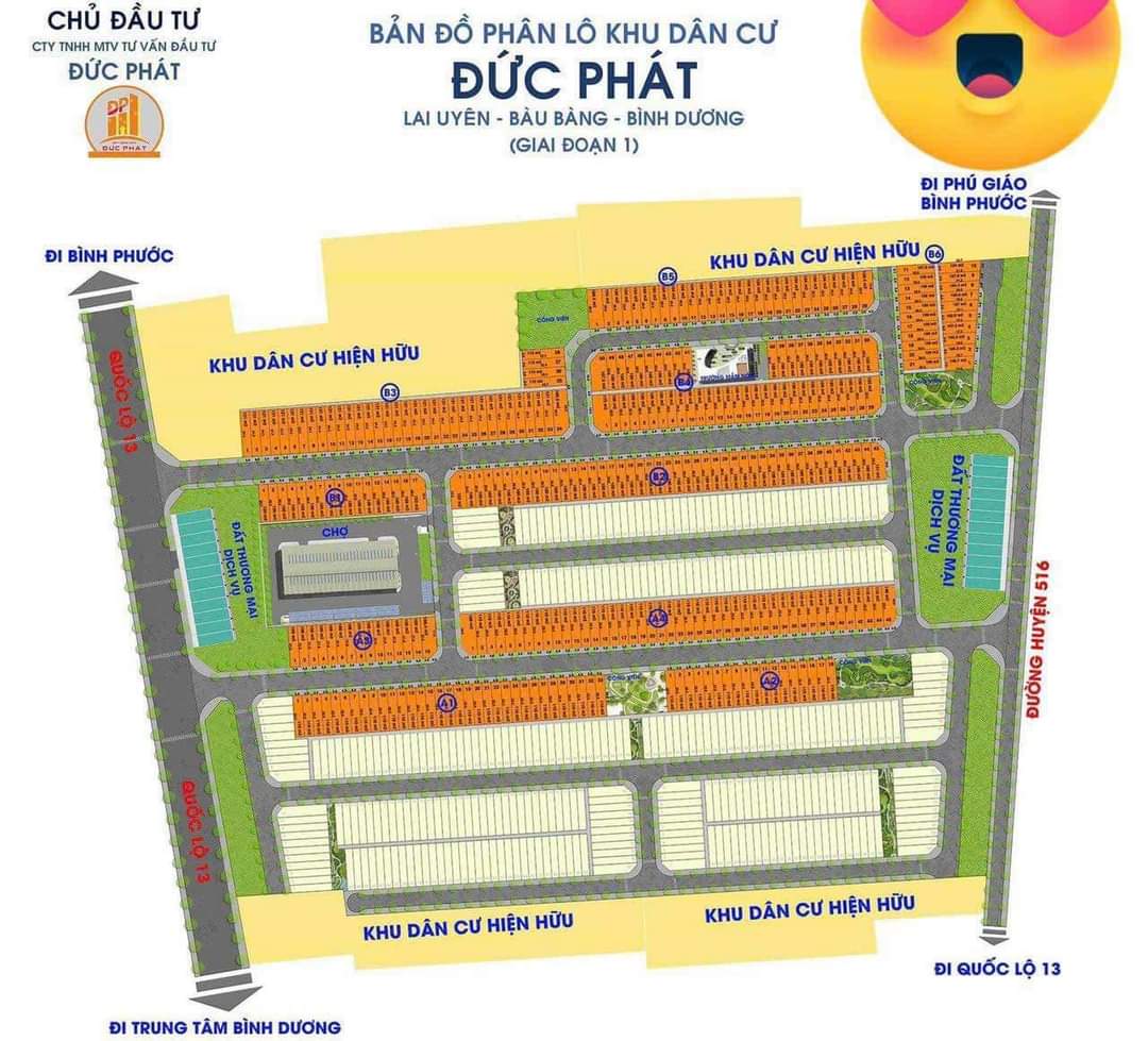 Bán đất Lai Uyên giá 990tr dt 5*20