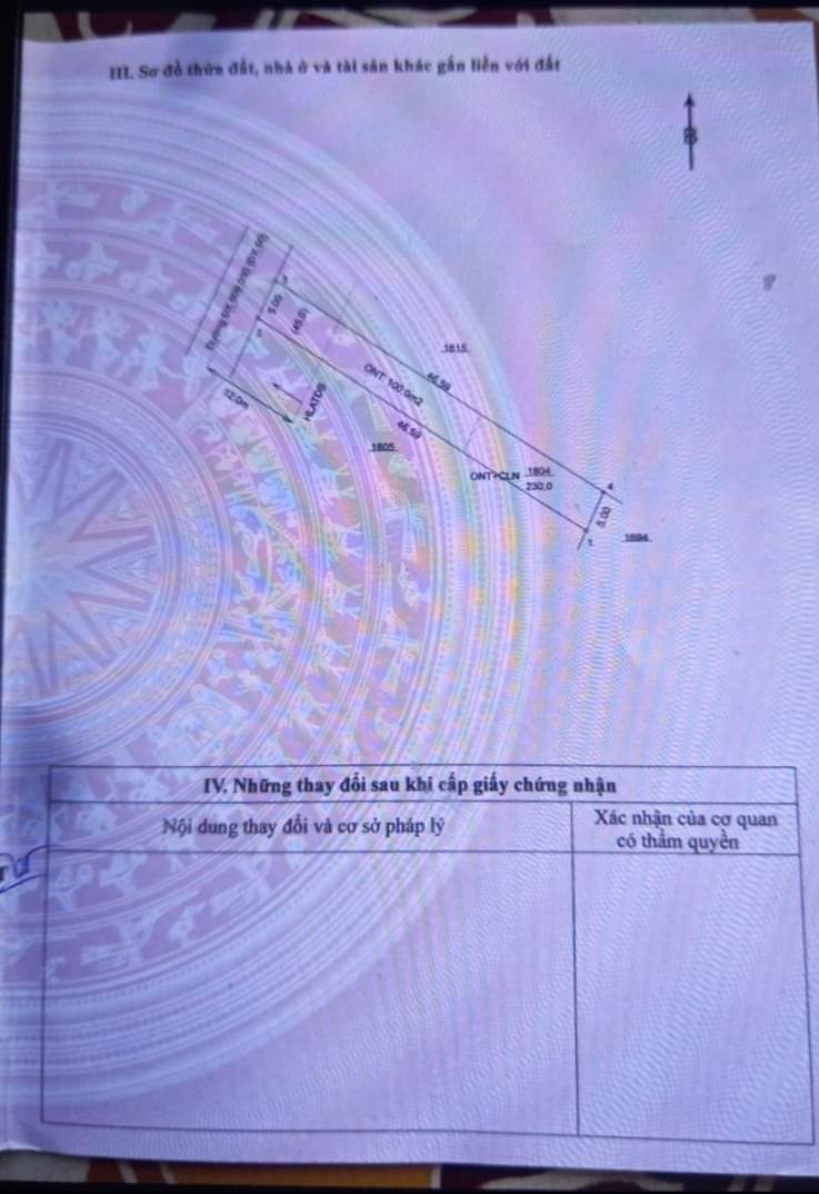 Bán đất Phú An giá 1tỉ350 dt 5*46*100tc
