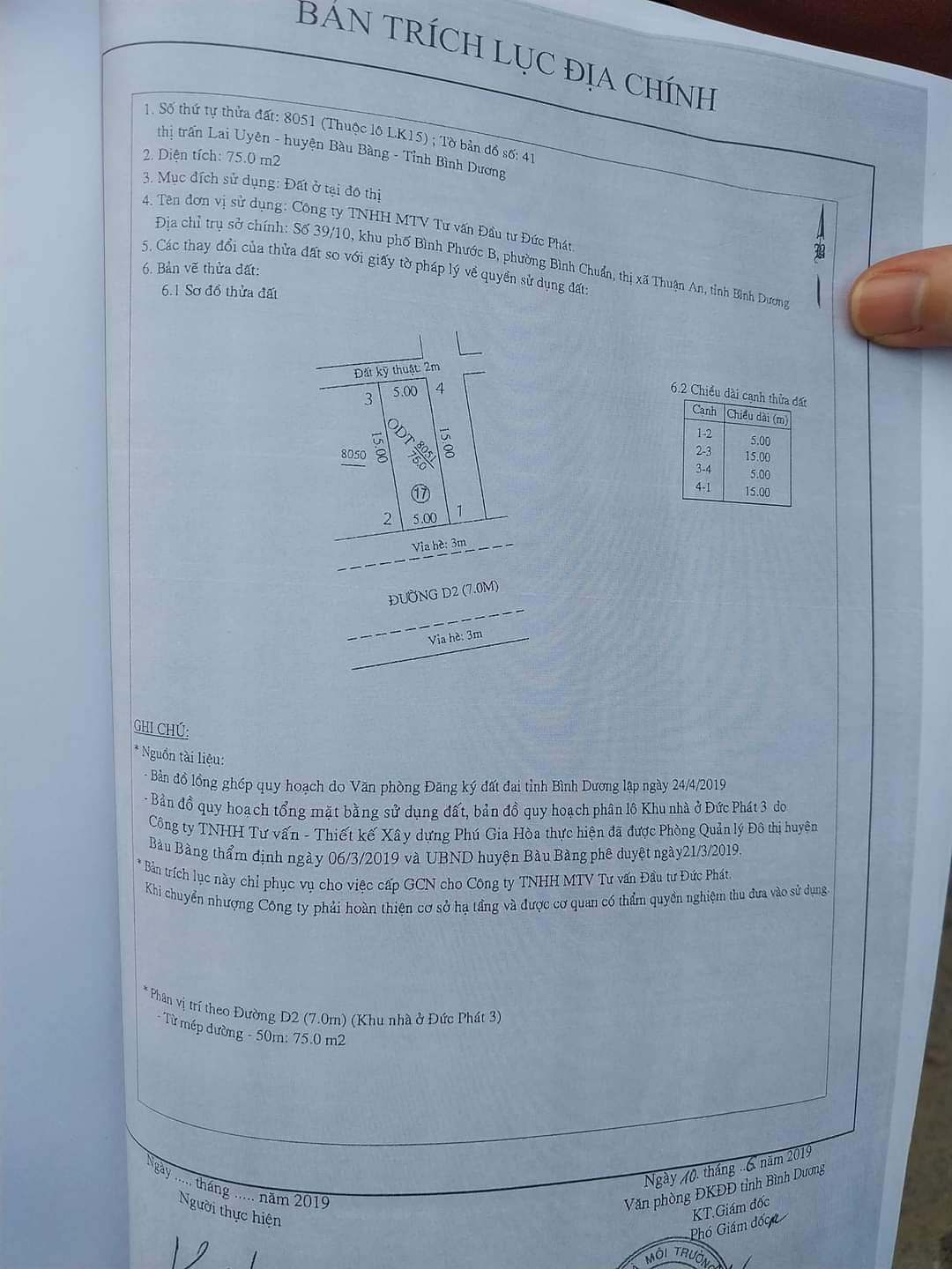 Bán đất Lai Uyên giá 650tr dt 5*15