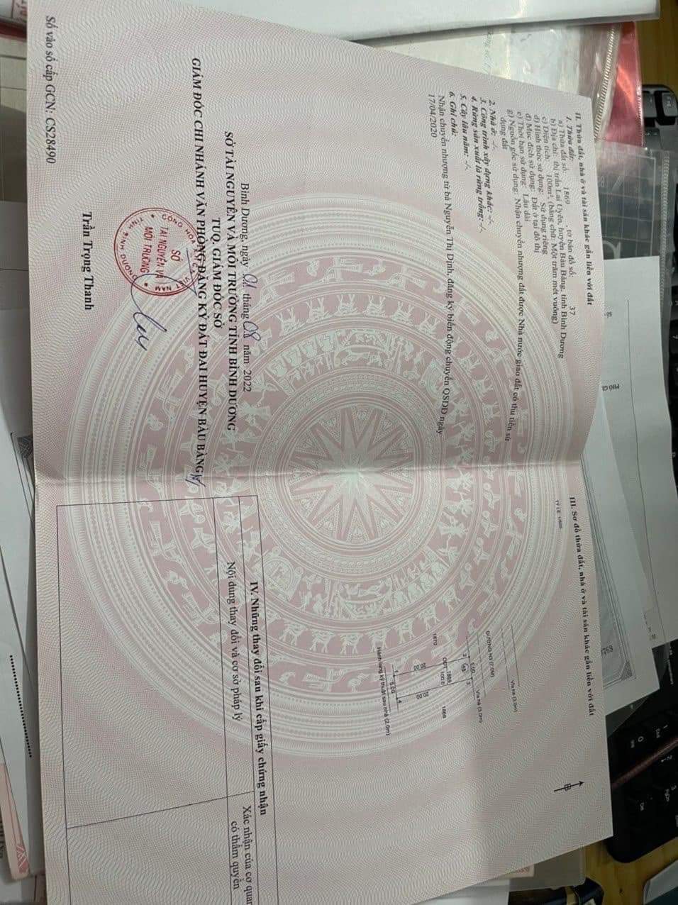 Bán đất Lai Uyên giá 920tr dt 5*20