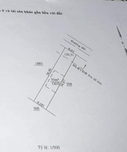 Bán đất khu phố An Bình phường An Lộc giá 850tr dt 6×34×50tc