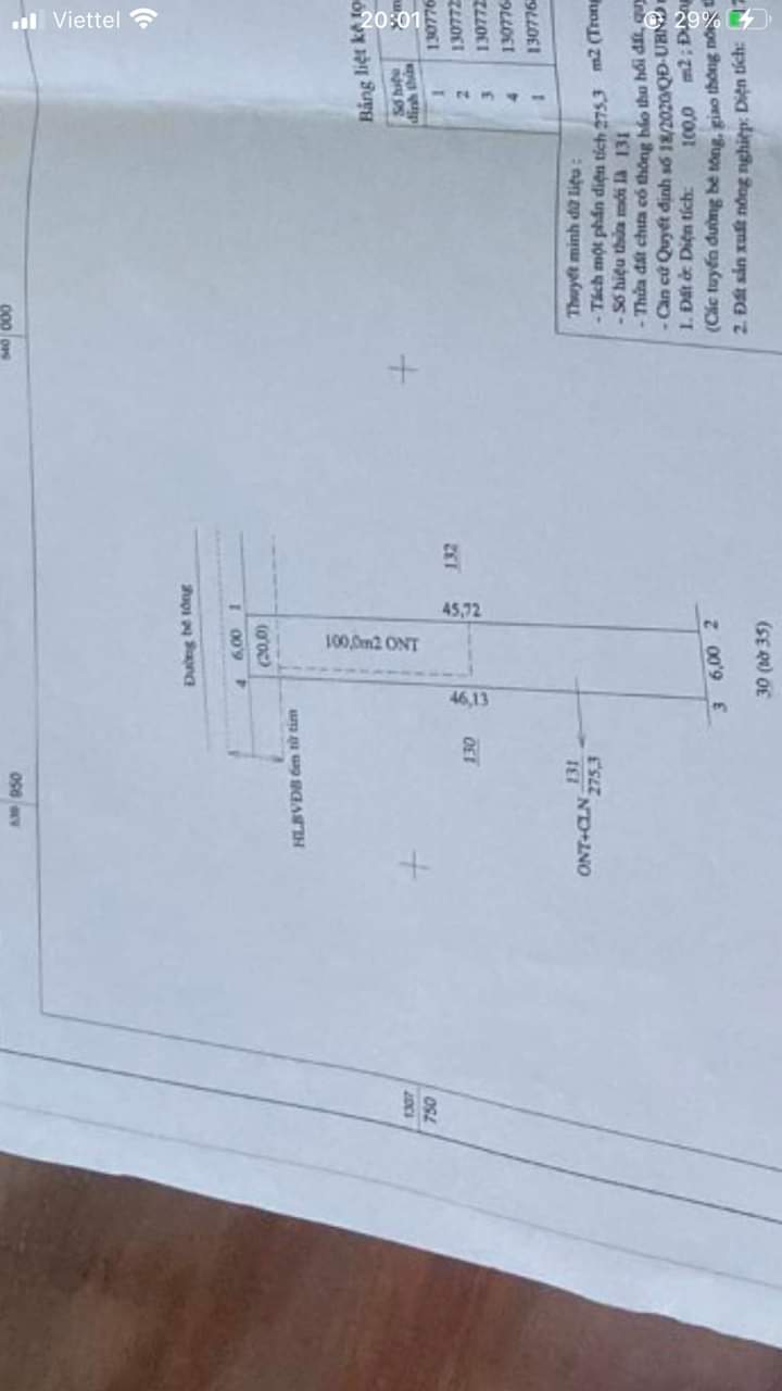 Bán đất xã lộc Thuận giá 220tr dt 6×45