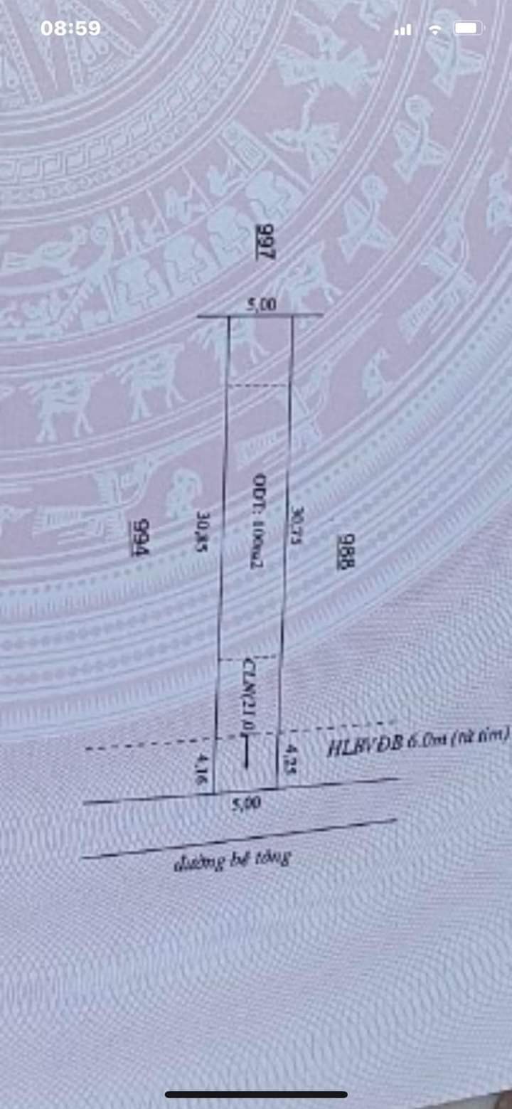Bán đất phường Hưng Long giá 650tr dt 5x35x100 tc