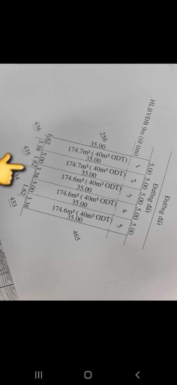 Bán đất khu phố Bình An phường An Lộc giá 420tr dt 5×35×50tc
