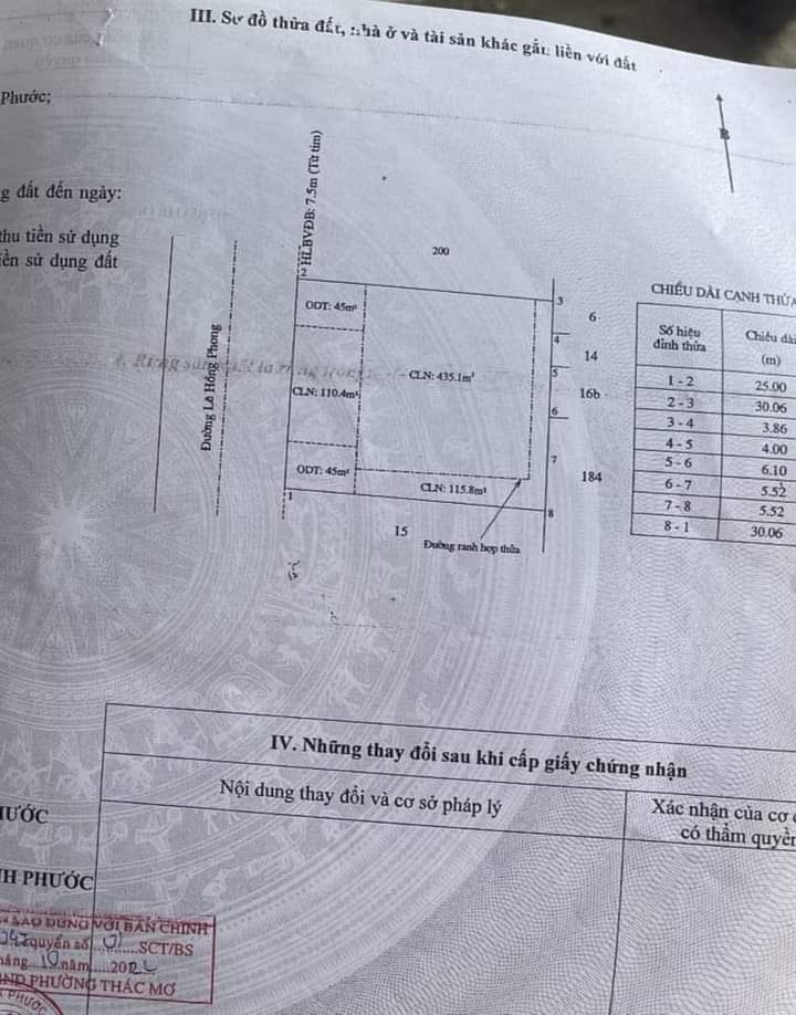 Bán đất phường Long Thủy giá 2tỷ5 dt 10×30×50tc