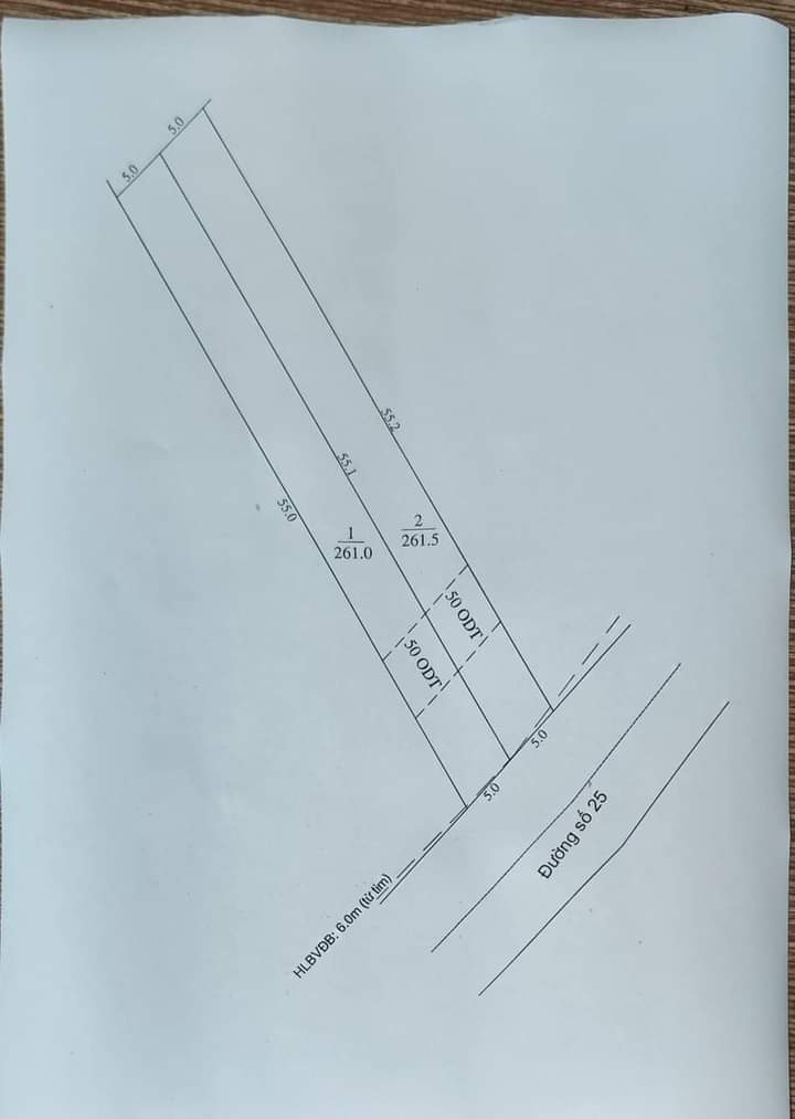 Bán đất kp10 phường Minh Hưng giá 500tr dt 5×55