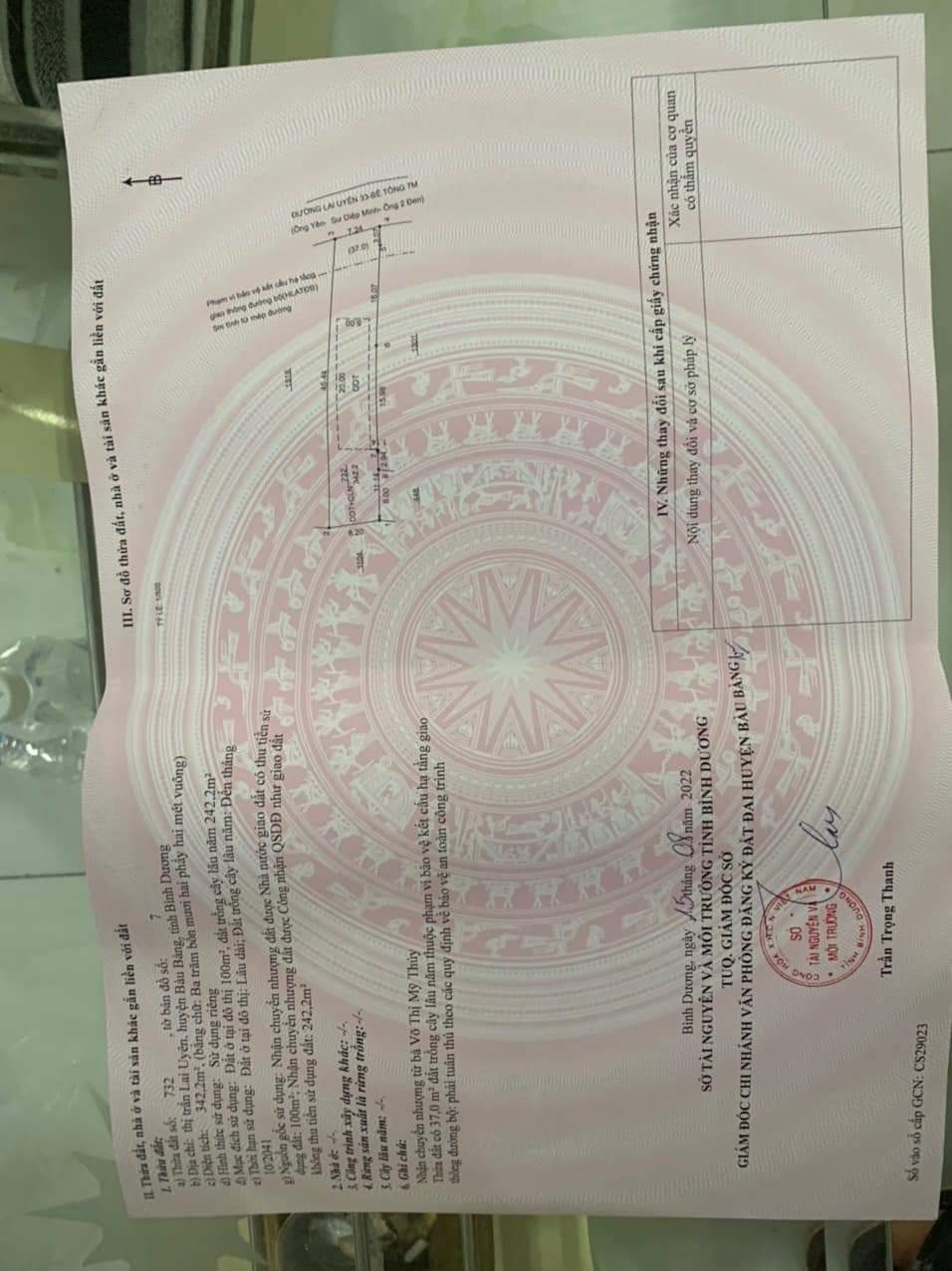 Bán đất Lai Uyên giá 1tỉ dt 7,3*46*100tc
