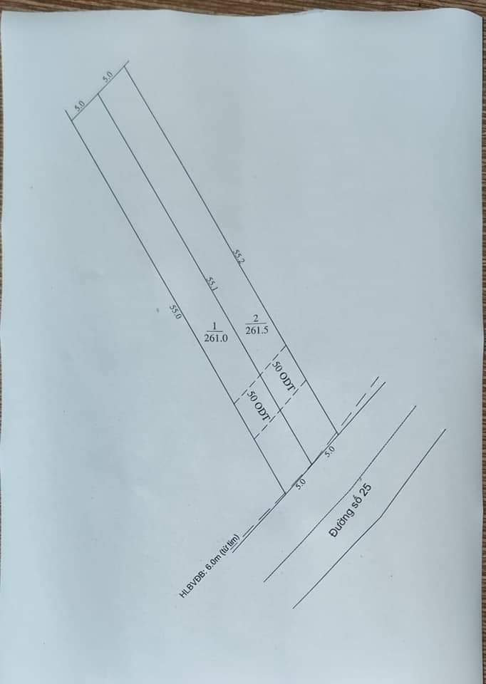 Bán đất kp10 phường Minh hưng giá 500tr dt 5×55