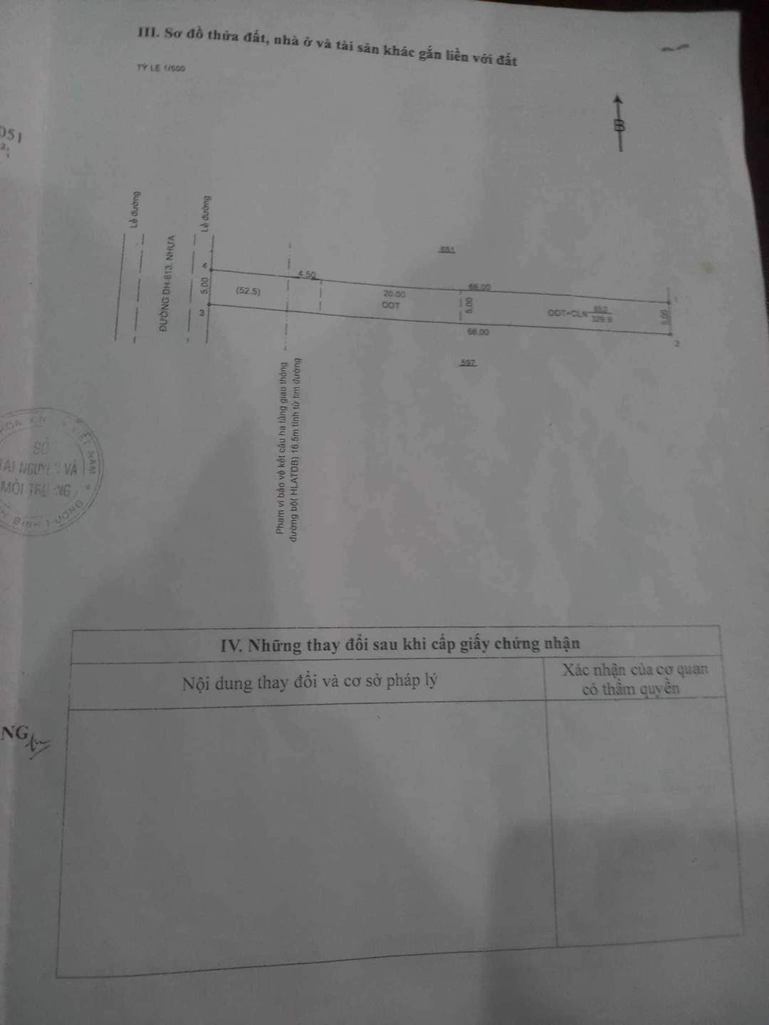 Bán đất Lai Uyên giá 1tỉ530 dt 5*65*100tc