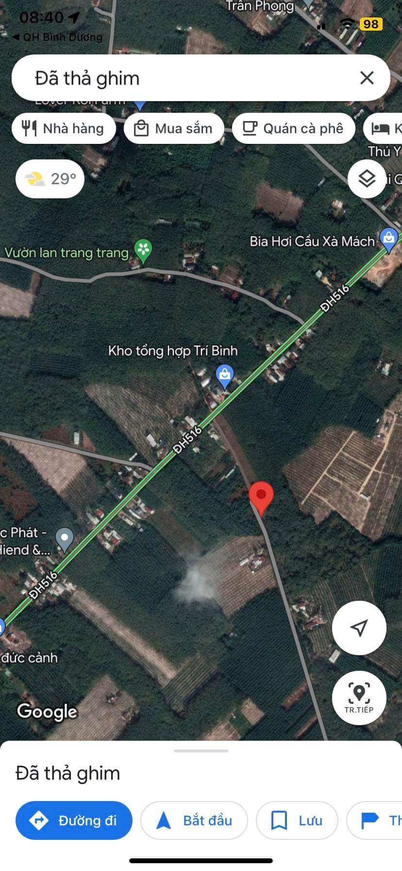 Bán đất Lai Uyên giá 1tỉ030 dt 6,4*83