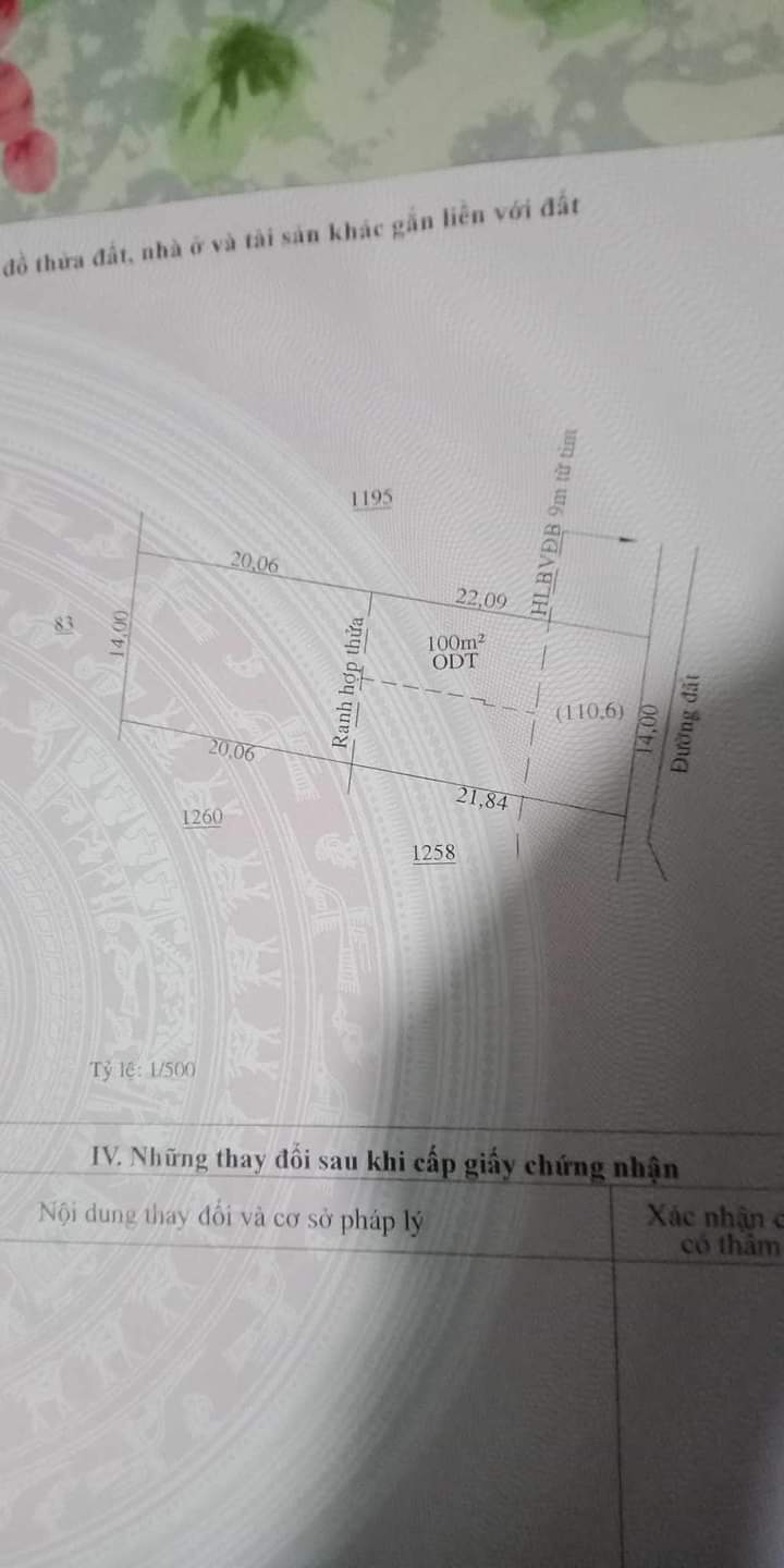 Bán đất khu phố Bình Tây phường Hưng Chiến giá 90tr/m dt 14×42×100tc