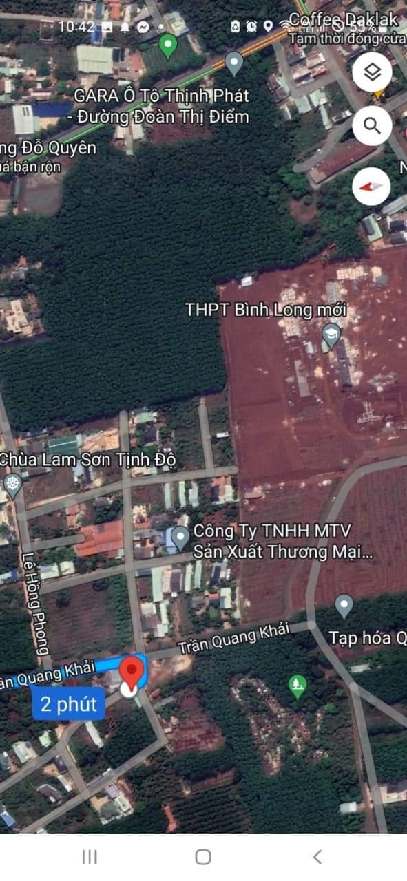 Bán đất khu phố Hưng Phú phường Hưng Chiến giá 1 tỷ 500tr dt 10×20