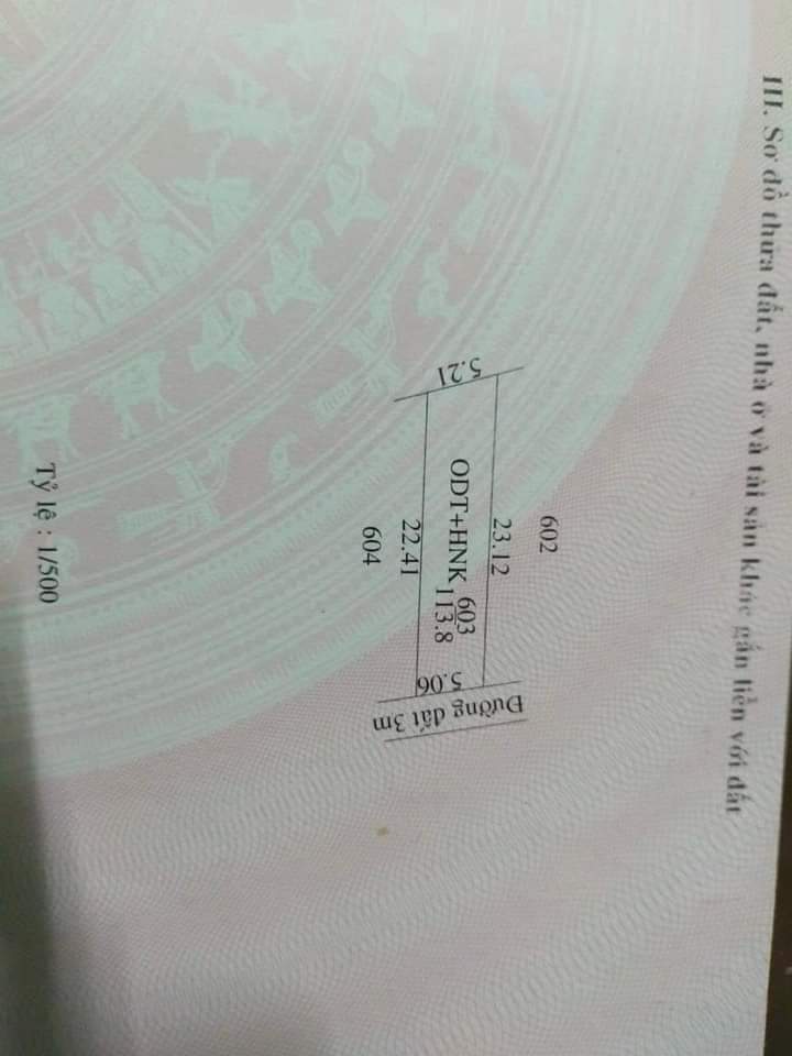 Bán đất khu phố Phú Cường phường An Lộc giá 410tr dt 5×23