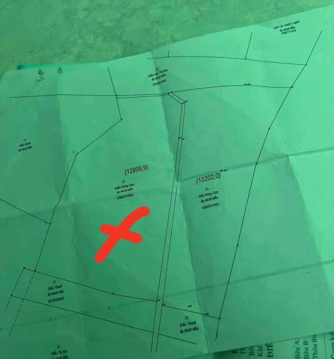 Bán đất xã Phước Thiện dt 1,3ha giá 550tr