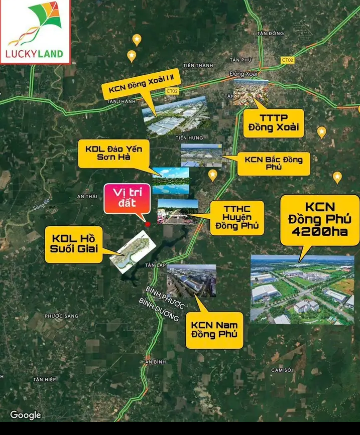 Bán đất tt Tân Phú giá 250tr dt 5×44×50tc