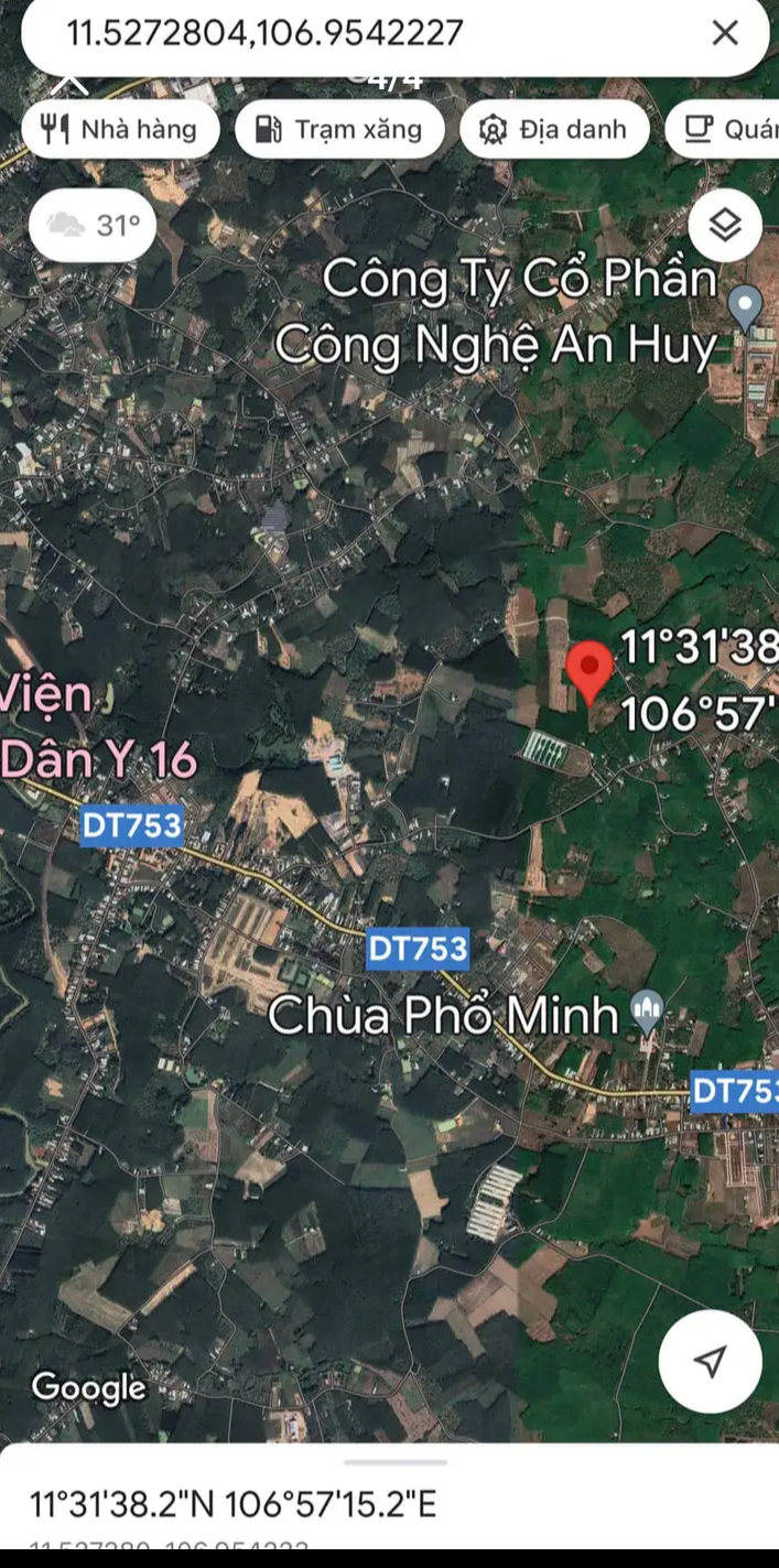 Bán đất xã Tân Phước giá 750tr dt 12×176