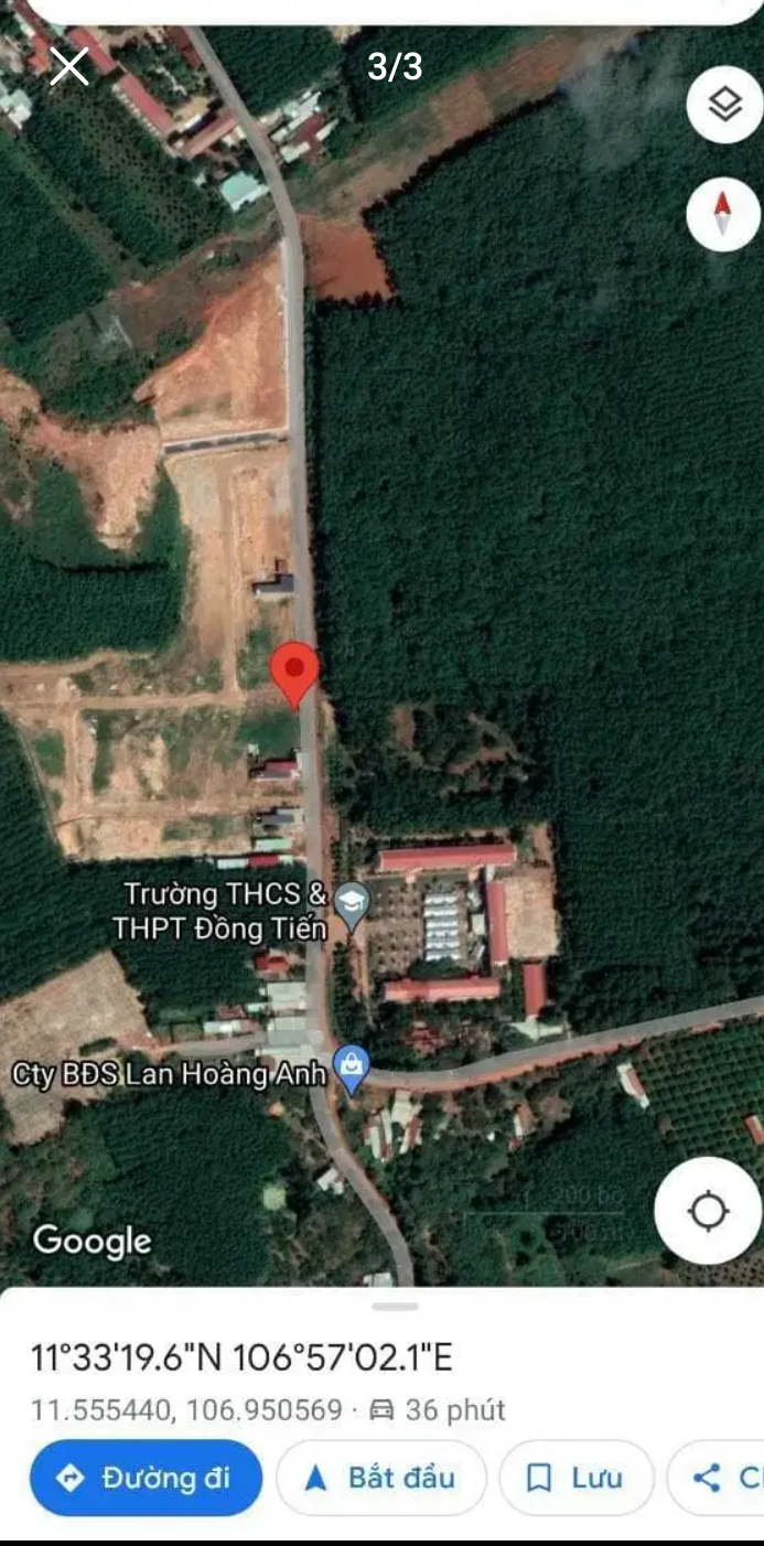 Bán đất xã Đồng Tiến giá 1tỷ5 dt 8×35×100tc
