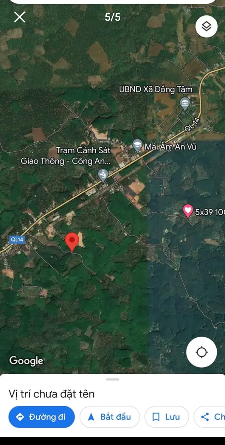 Bán đất xã Đồng Tâm giá 1tỷ5 dt 9sào7