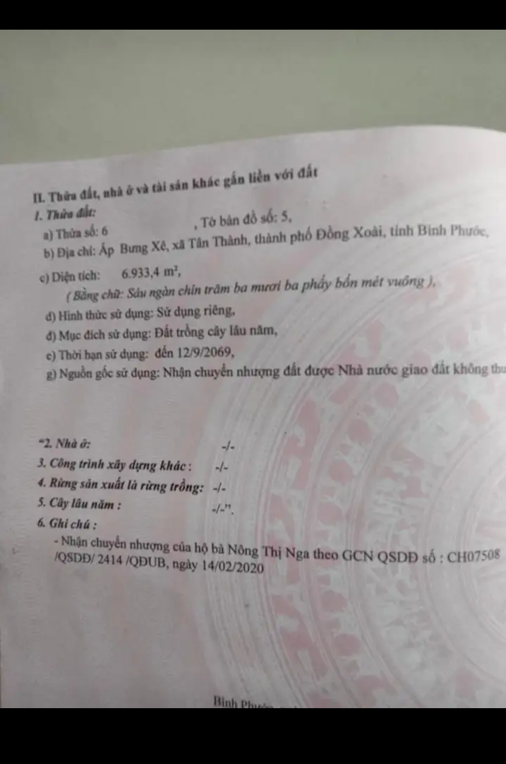Bán đất xã Tân Thành giá 800tr dt 6sào9