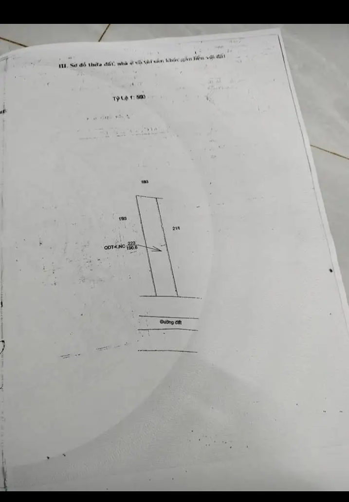 Bán đất phường Sơn Giang giá 860tr dt 6×32×50tc